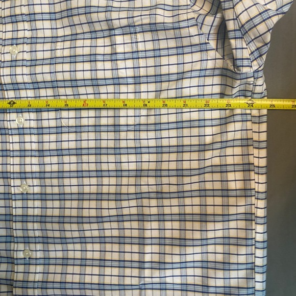 L.L.Bean Mens Plaid Button Down Shirt Long Sleeve Slightly Fitted 17-35‎ - Picture 7 of 8